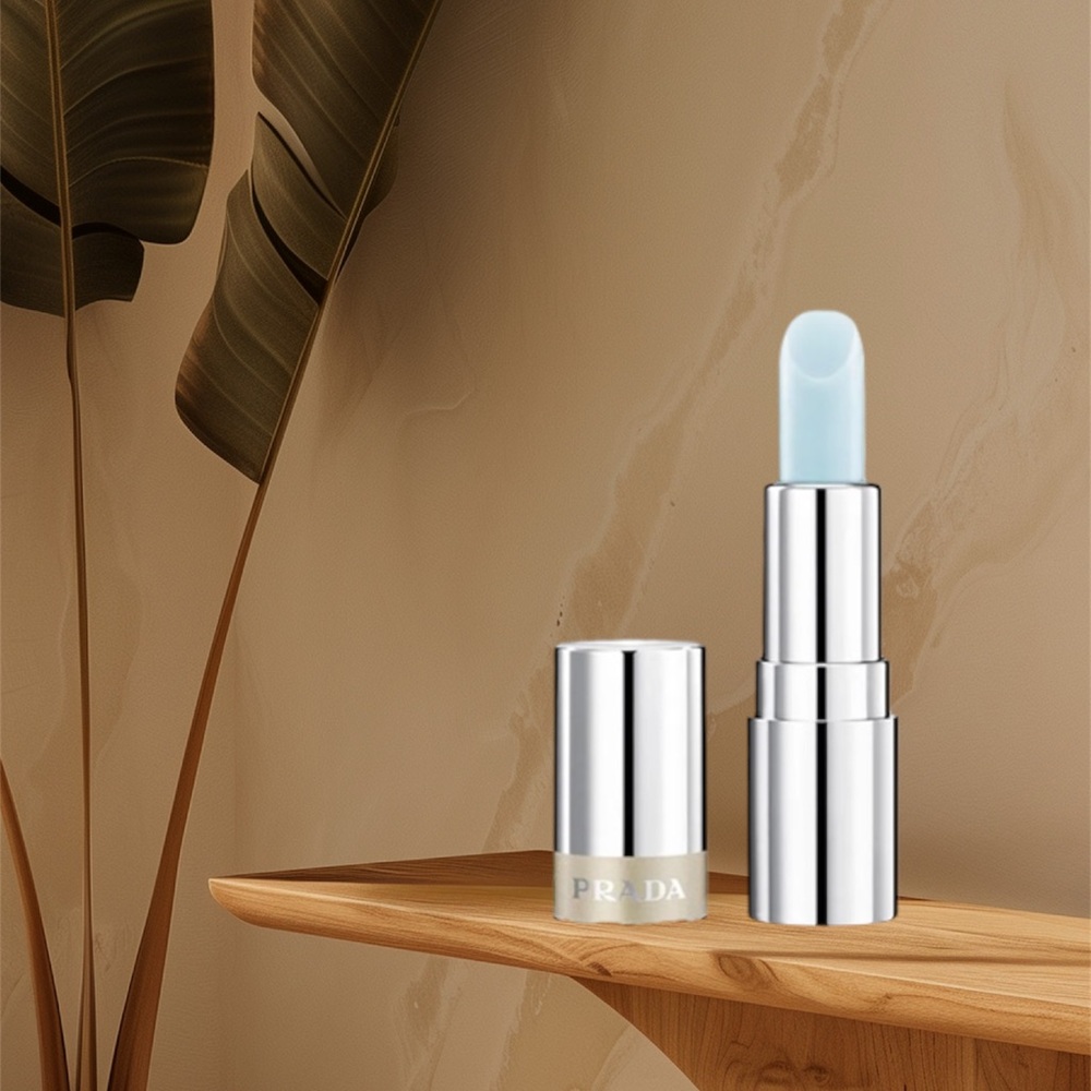 Prada Moisturizing Lip Balm Mini in shade U001 Astral Pink (pH-reactive) New